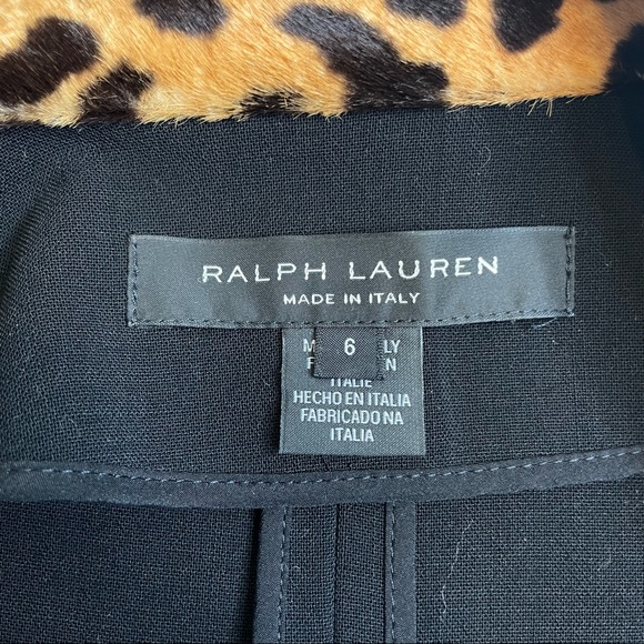 Ralph Lauren Black Label Calf Hair Leopard Print Nathaniel Jacket Wool Blazer 6 - Picture 9 of 16